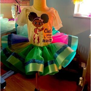 Colorful hand crafted tutu